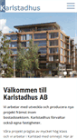Mobile Screenshot of karlstadhus.se